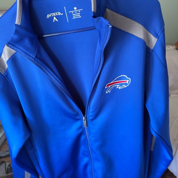 Antigua Blue Buffalo Bills Zip-Up Jacket - Picture 6 of 8